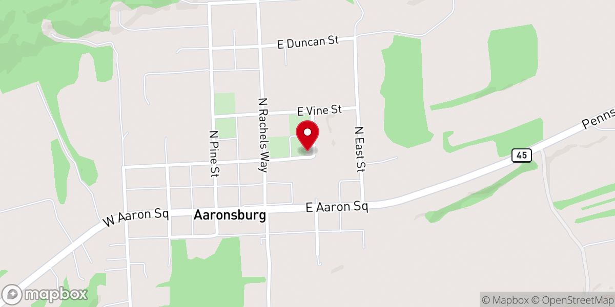 Map showing location of Salem Lutheran Church (ELCA)