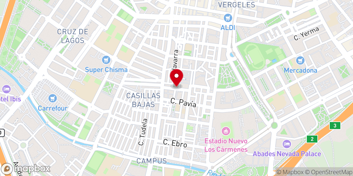 Map showing location of Parroquia del Santísimo Corpus Christi