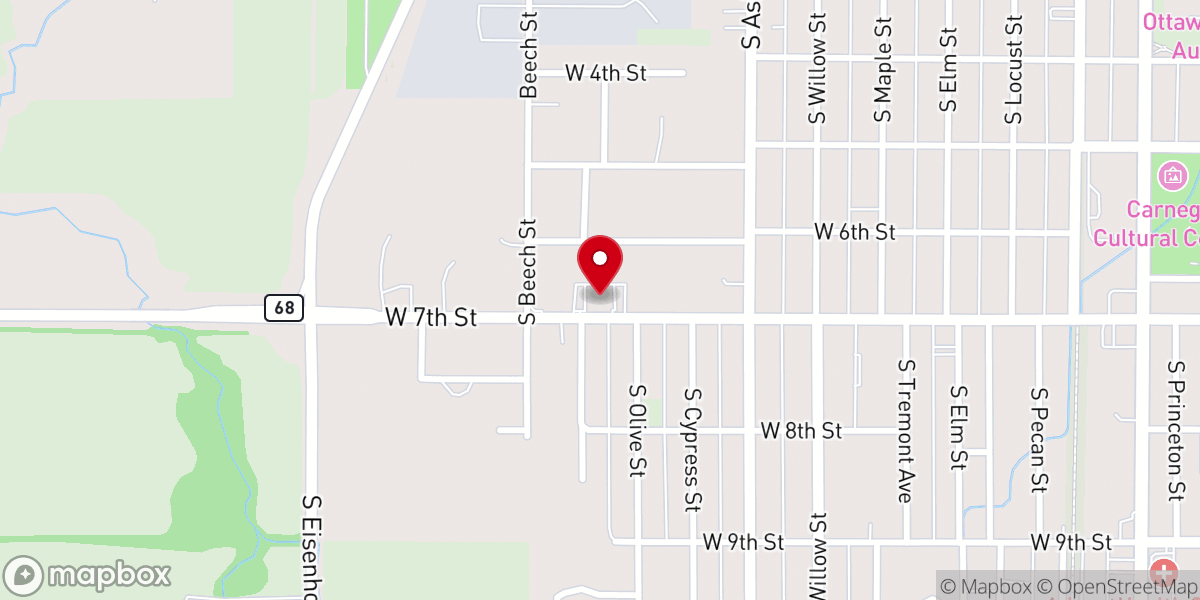 Map showing location of Calvary Baptist Church of Ottawa
