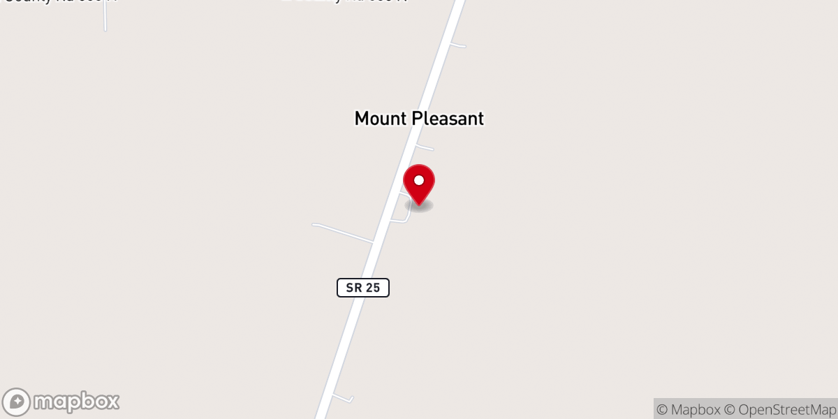 Map showing location of Bethlehem Presbyterian Church
