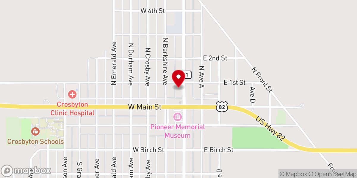 Map showing location of Calvario Community Church