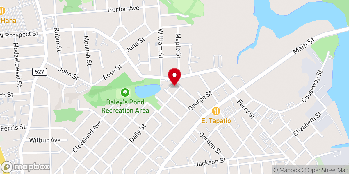 Map showing location of First Reformed Church