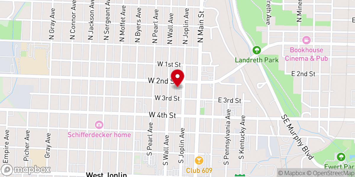 Map showing location of Traders Church