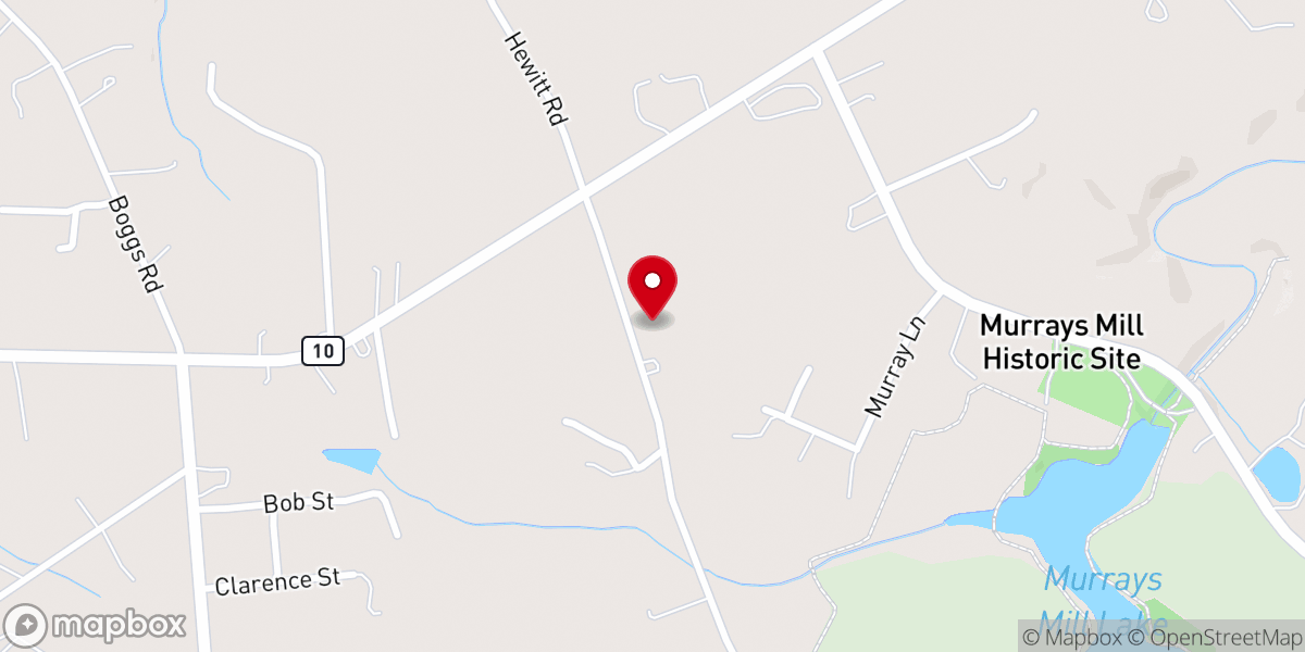Map showing location of Pleasant Grove Baptist Church