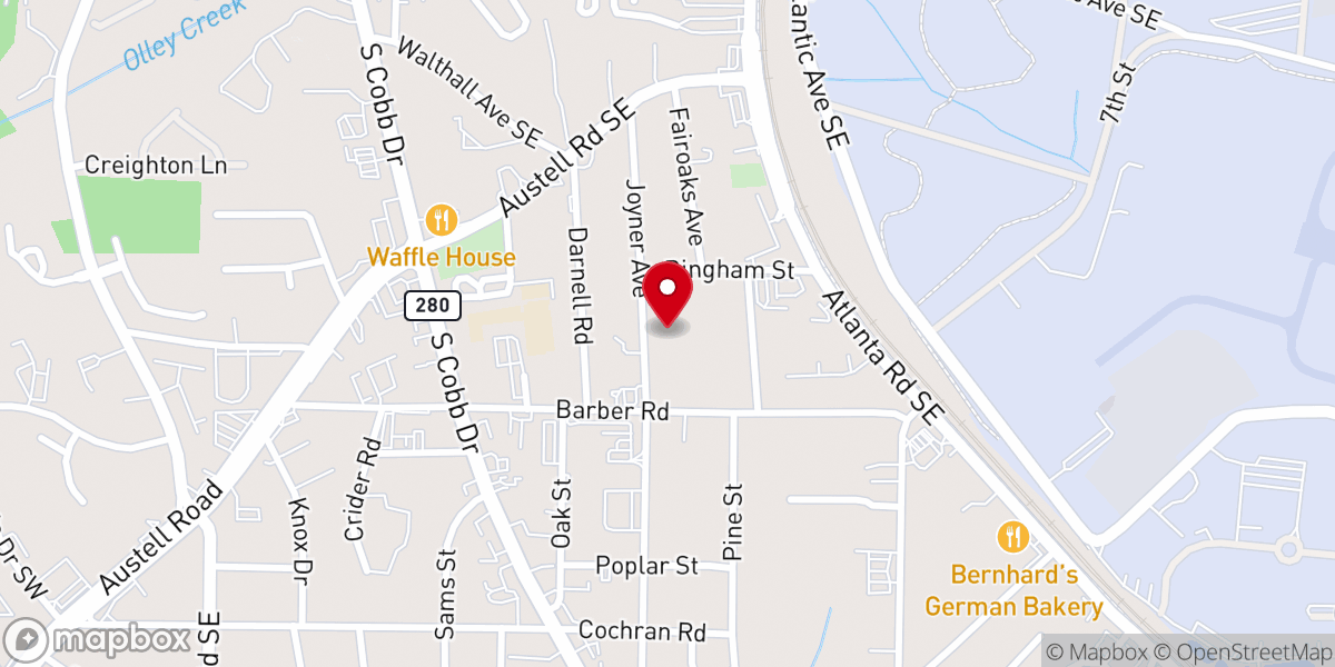 Map showing location of Knights of Columbus Saint Joseph Council 4599