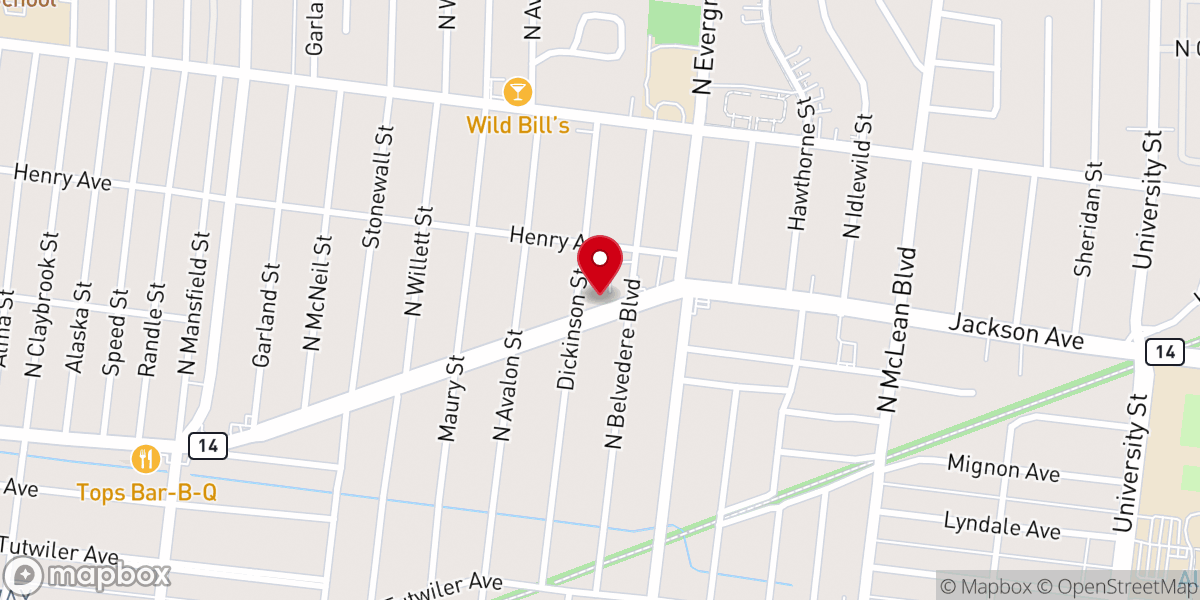 Map showing location of St Therese-Little Flower
