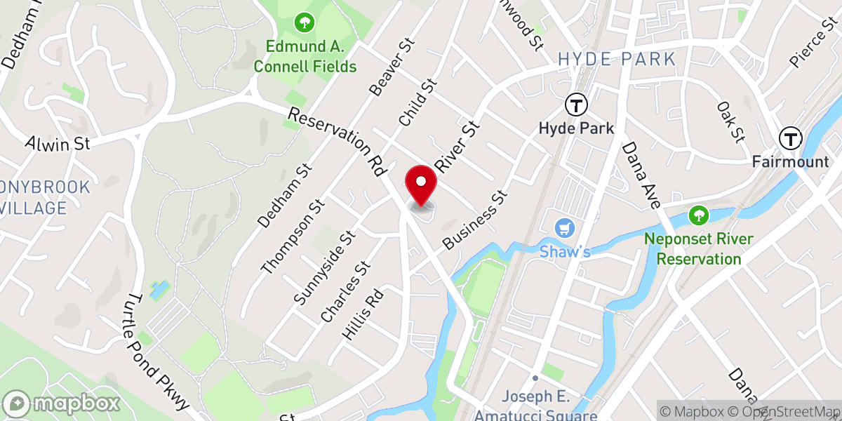 Map showing location of New Hope Baptist Church Inc