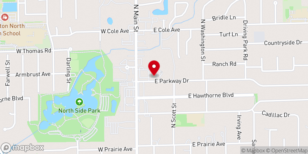 Map showing location of Debre Mihret St.Michael Ethiopian Orthodox Tewahedo Church in Wheaton