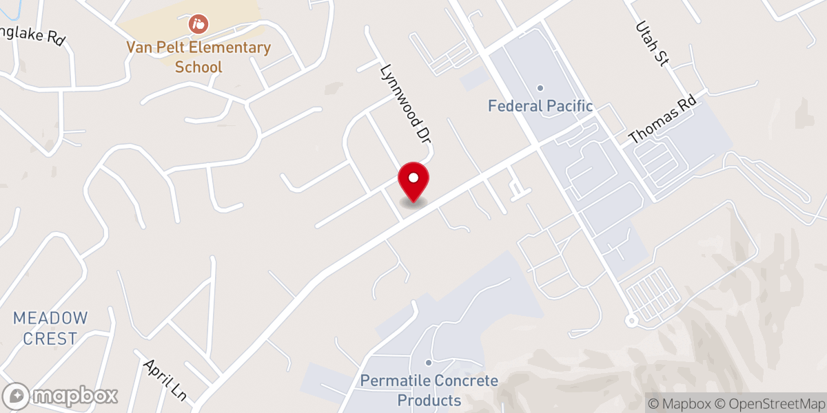 Map showing location of Gethsemane Baptist Church