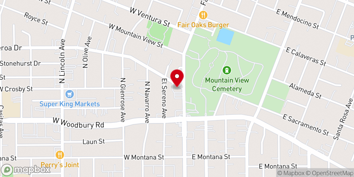 Map showing location of Metropolitan Baptist Church