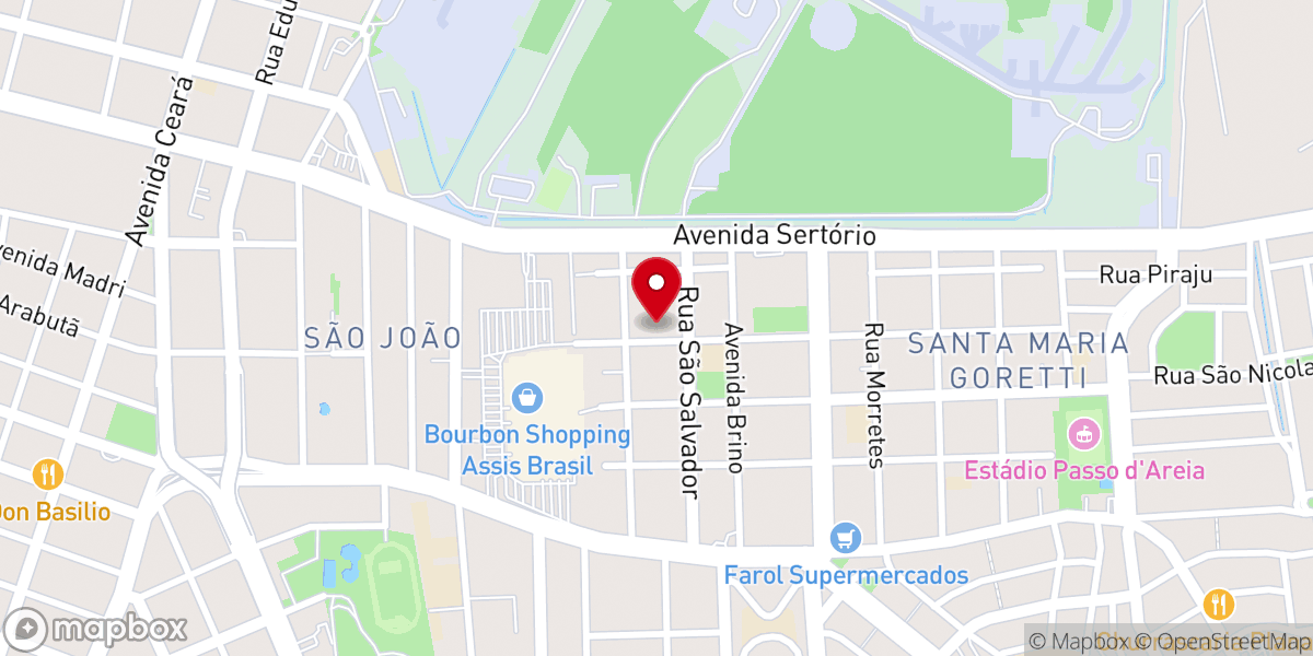 Map showing location of Igreja Evangélica O Brasil Para Cristo