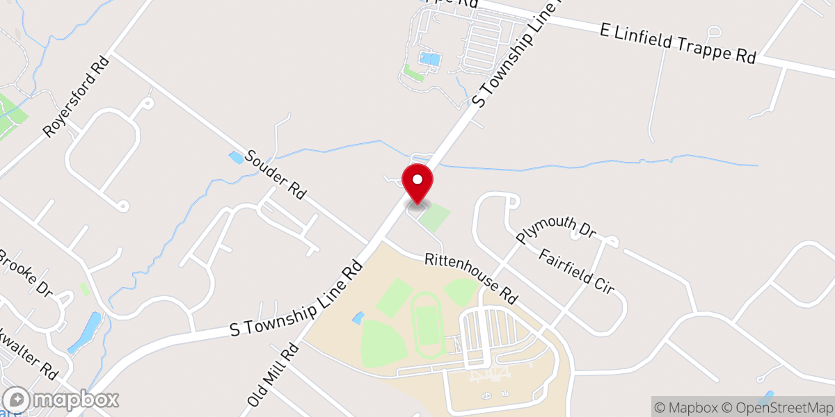 Map showing location of Providence Church of Brethren