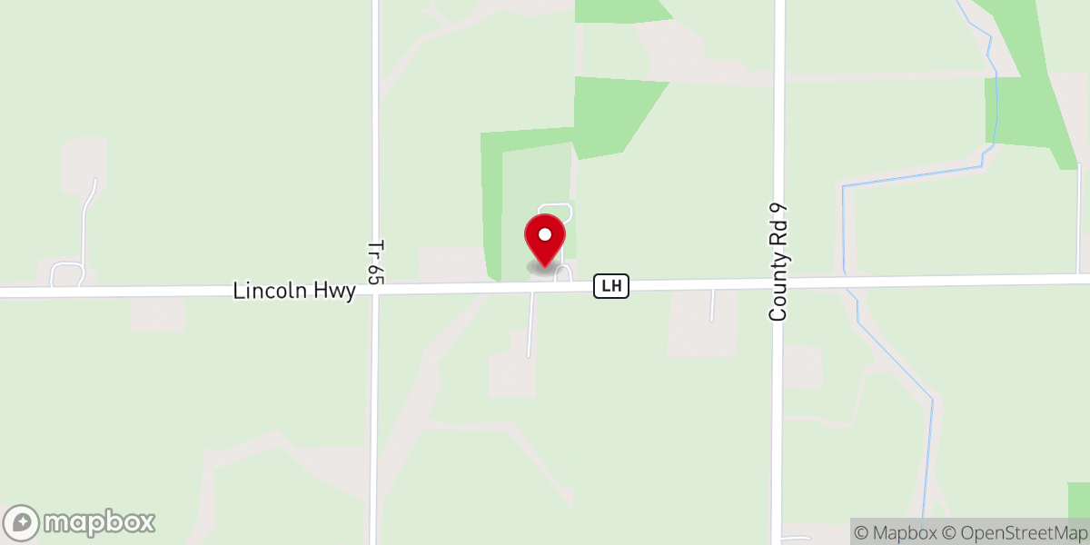 Map showing location of Eagle Creek Church