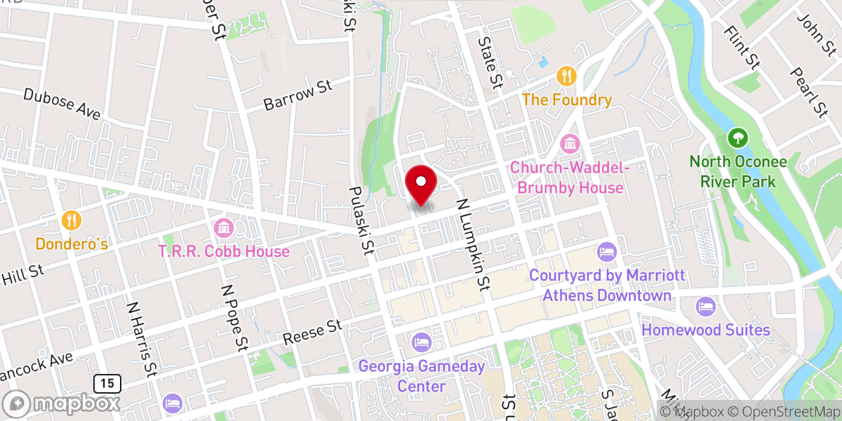 Map showing location of First African Methodist Episcopal Church