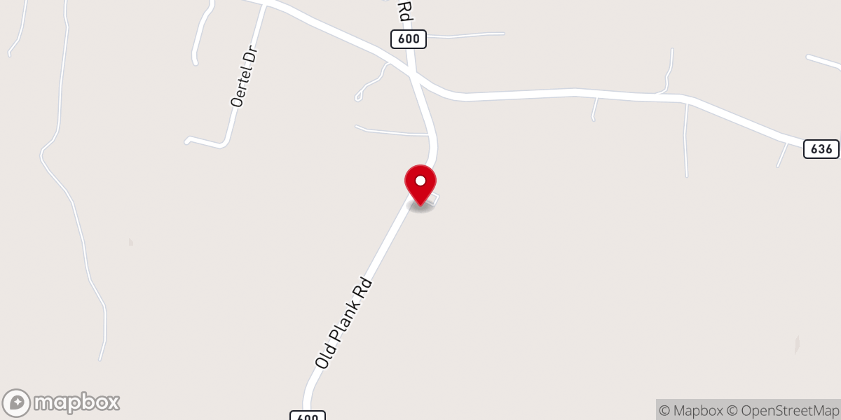Map showing location of Sharon Baptist Church