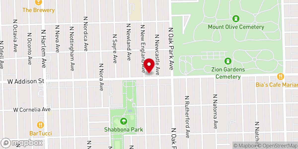 Map showing location of Martin Luther Lutheran Church