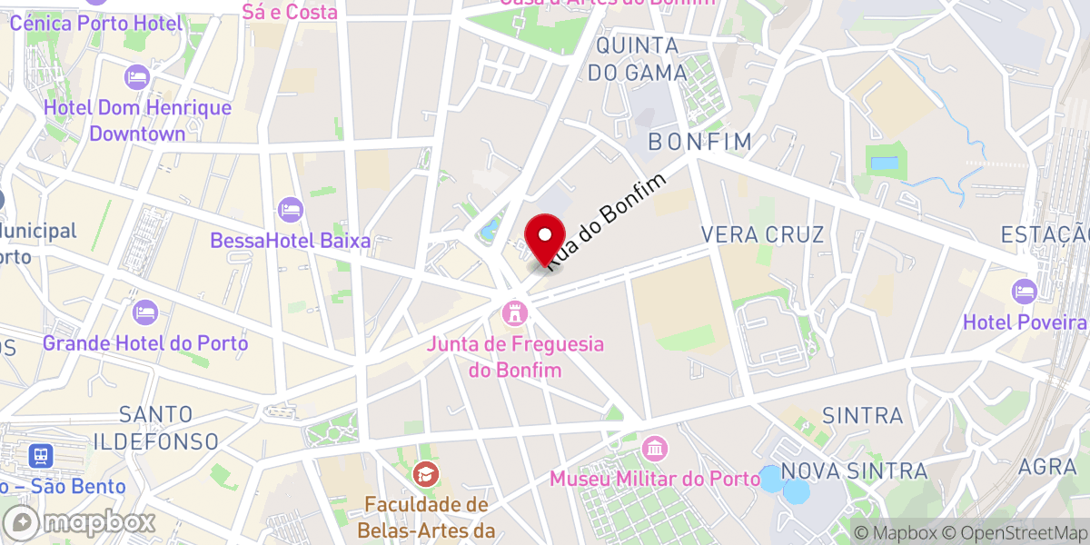 Map showing location of Igreja Evangélica Assembleia de Deus Ministério Rocha Eterna - Porto