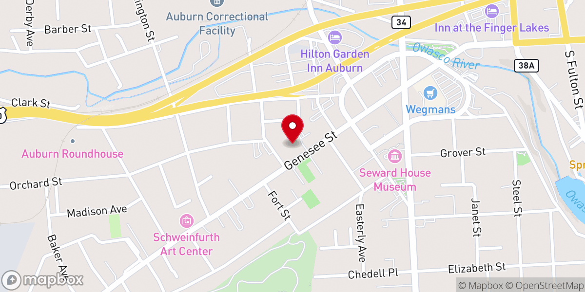 Map showing location of Saint Peters Parish House