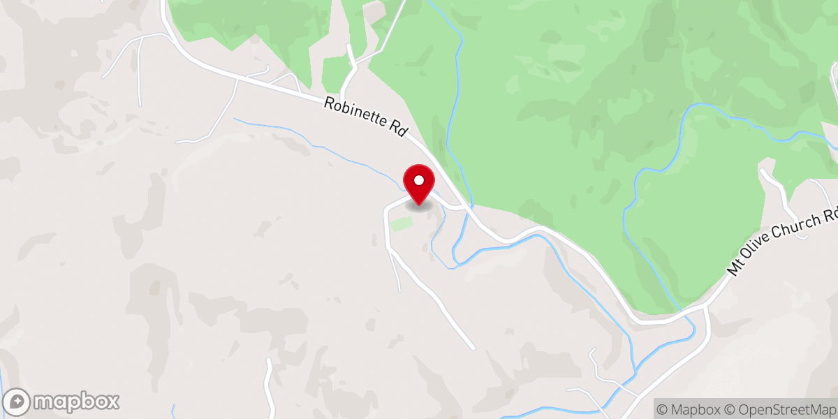 Map showing location of Lebanon Baptist Church