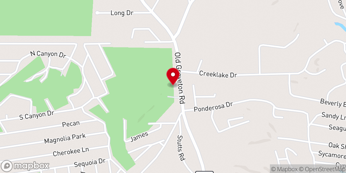 Map showing location of Tin Top Church