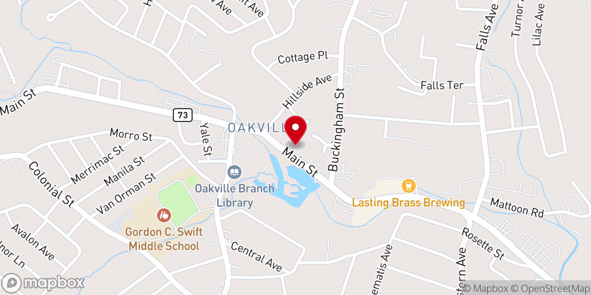 Map showing location of All Saints with Christ Episcopal Church