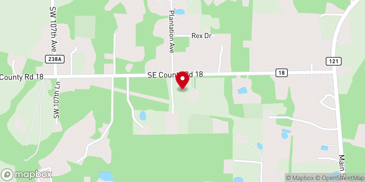 Map showing location of Morningstar Baptist Church