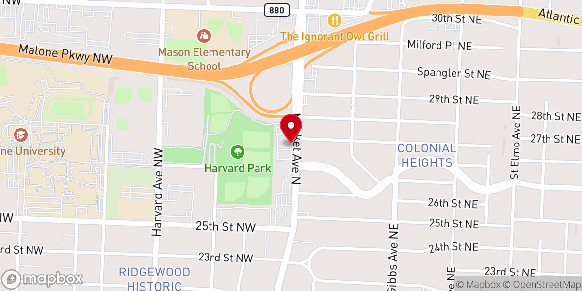 Map showing location of Life Ministries International Church