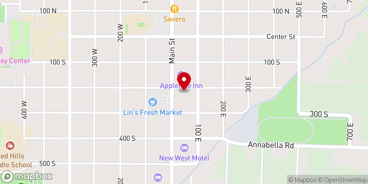 Map showing location of Valley Community Church