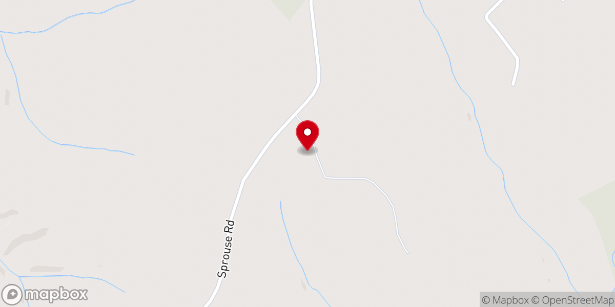 Map showing location of Poplar Spring Church