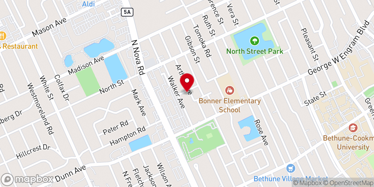 Map showing location of Pentecost Church of God