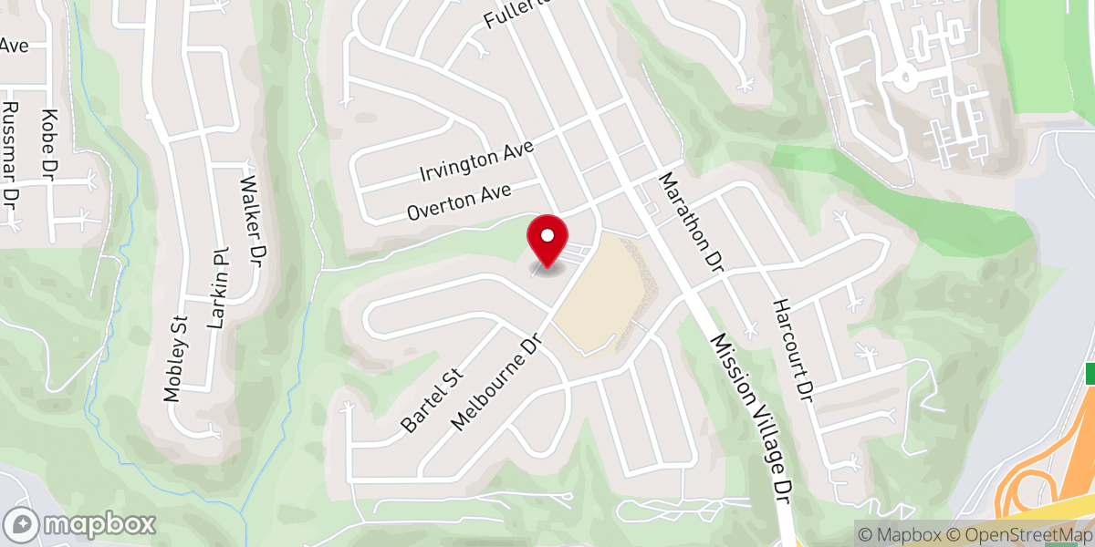 Map showing location of Mission Village Christian Fellowship