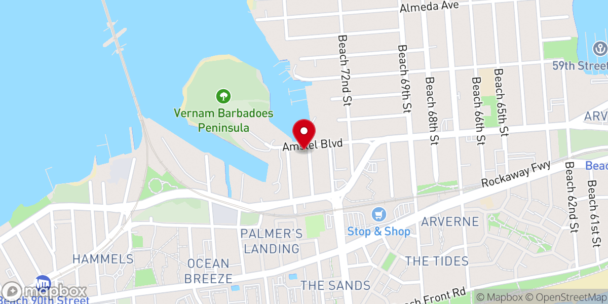 Map showing location of Community Church of God in Christ Inc.