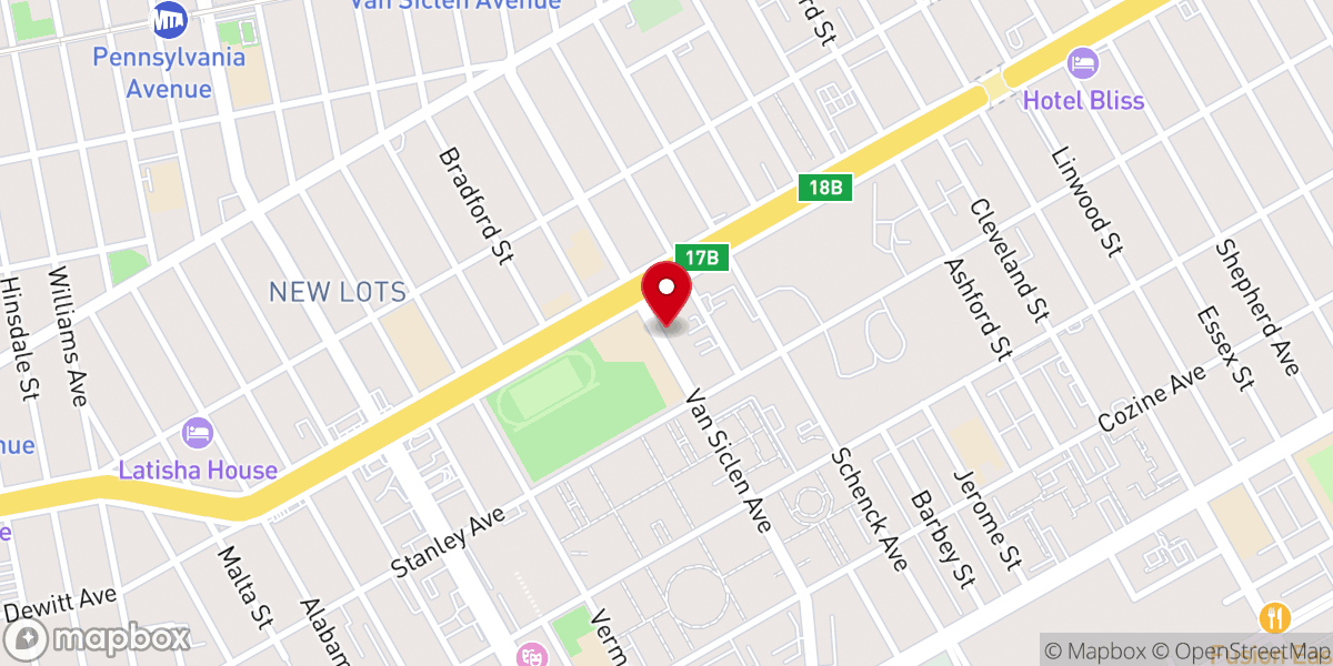 Map showing location of Damascus Road Church