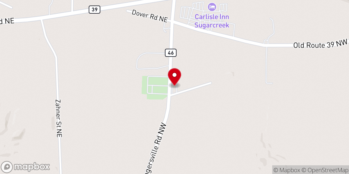 Map showing location of Union Hill United Methodist Church