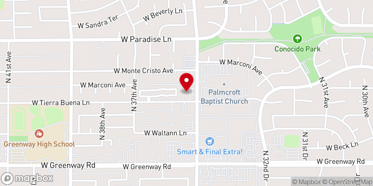 Map showing location of Grateful Church UPCI