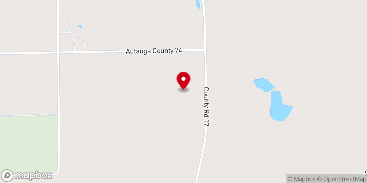 Map showing location of Old Augusta Church