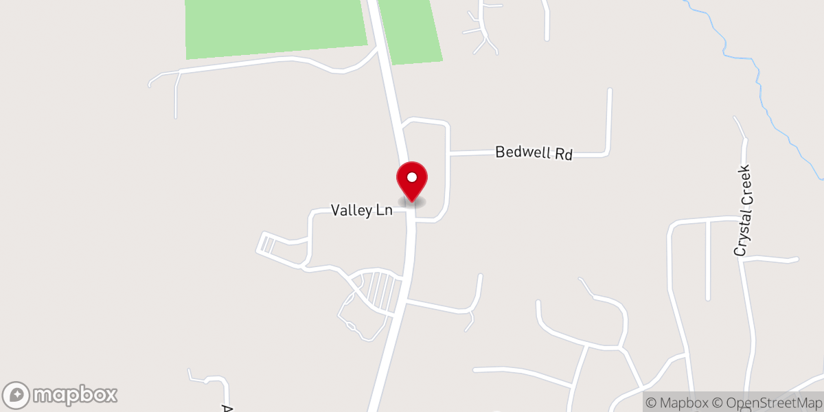 Map showing location of Church of God At Bellevue