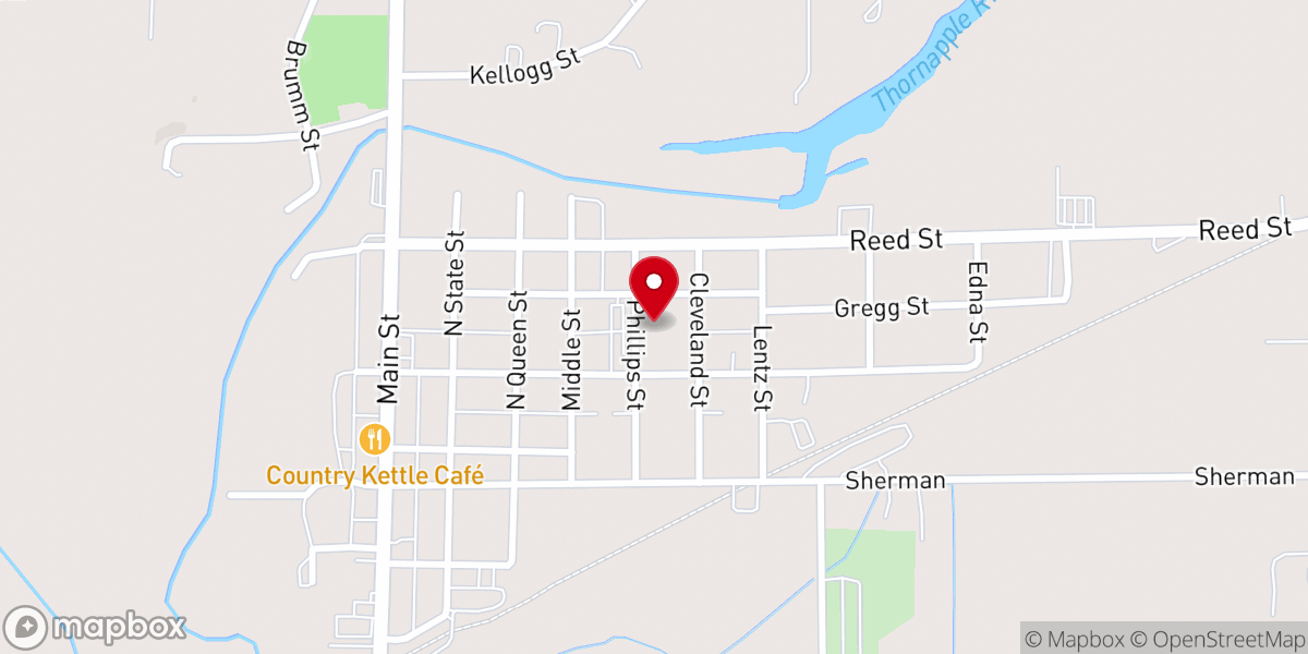 Map showing location of Nashville Baptist Church