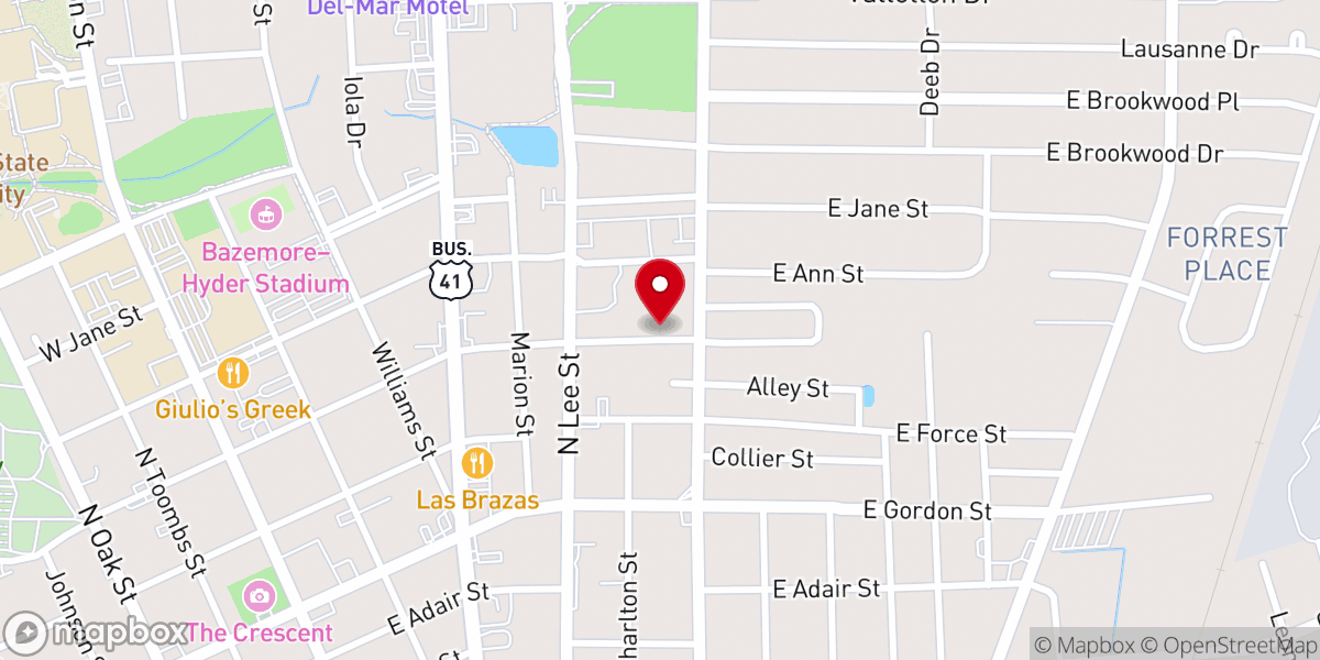 Map showing location of Saint Francis of Assisi Church
