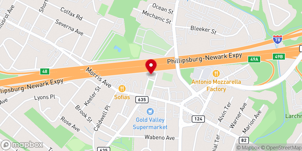 Map showing location of First Presbyterian Church