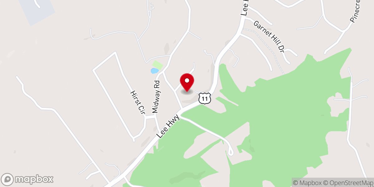 Map showing location of Maranatha Church of the Harvest