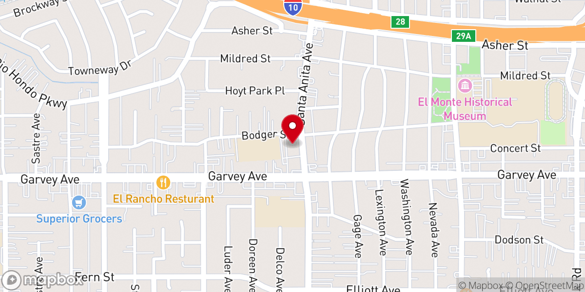 Map showing location of Valley Community Church