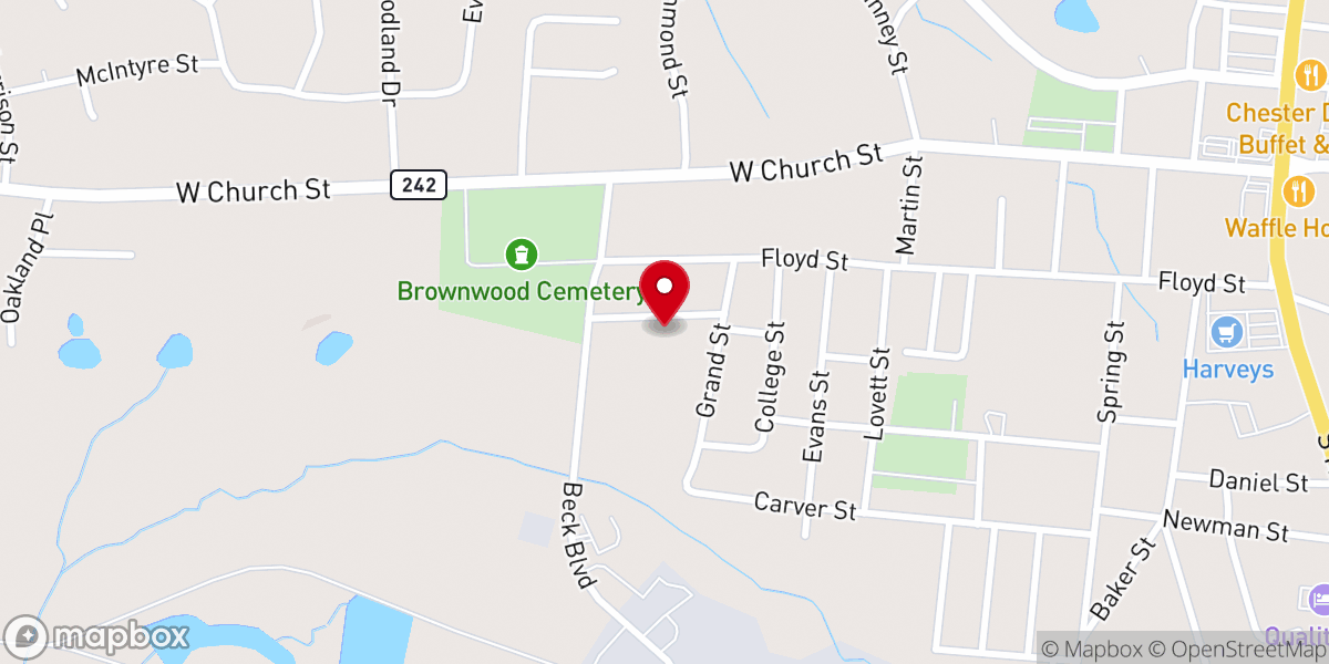Map showing location of St Galilee Holy Fellowship Church