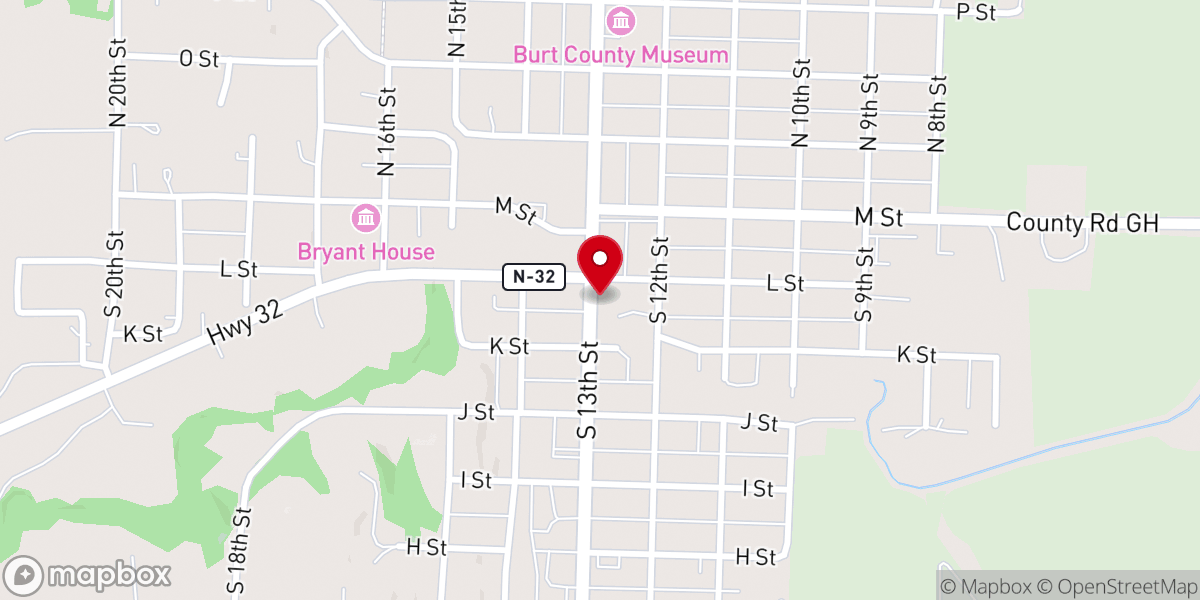 Map showing location of Chatterbox Brews
