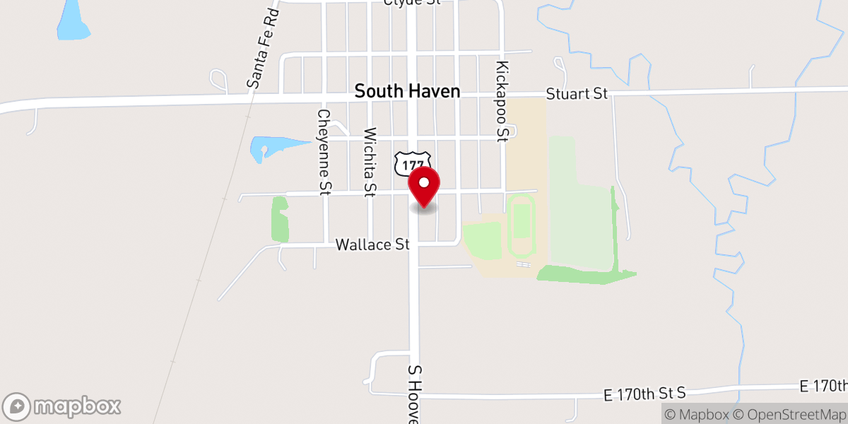 Map showing location of Community Church of South Haven