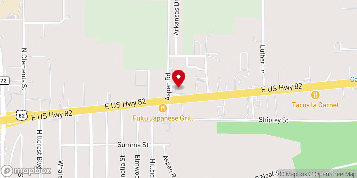 Map showing location of Real Life Church