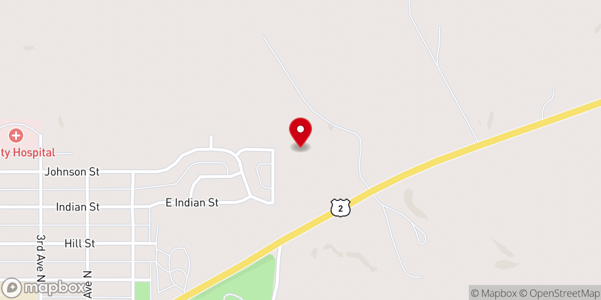 Map showing location of Gospel Fellowship Church