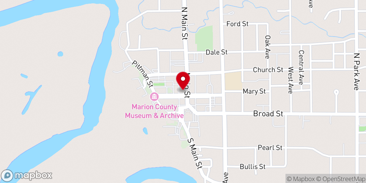 Map showing location of The Church On Main