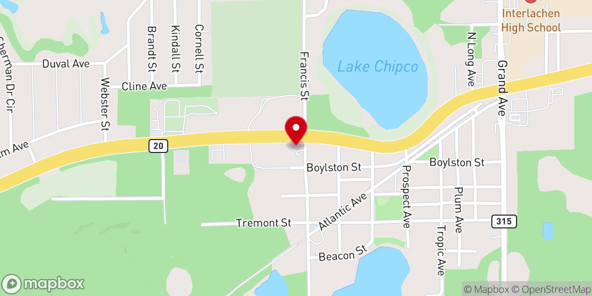 Map showing location of Saint Andrew's Episcopal Church Food Pantry