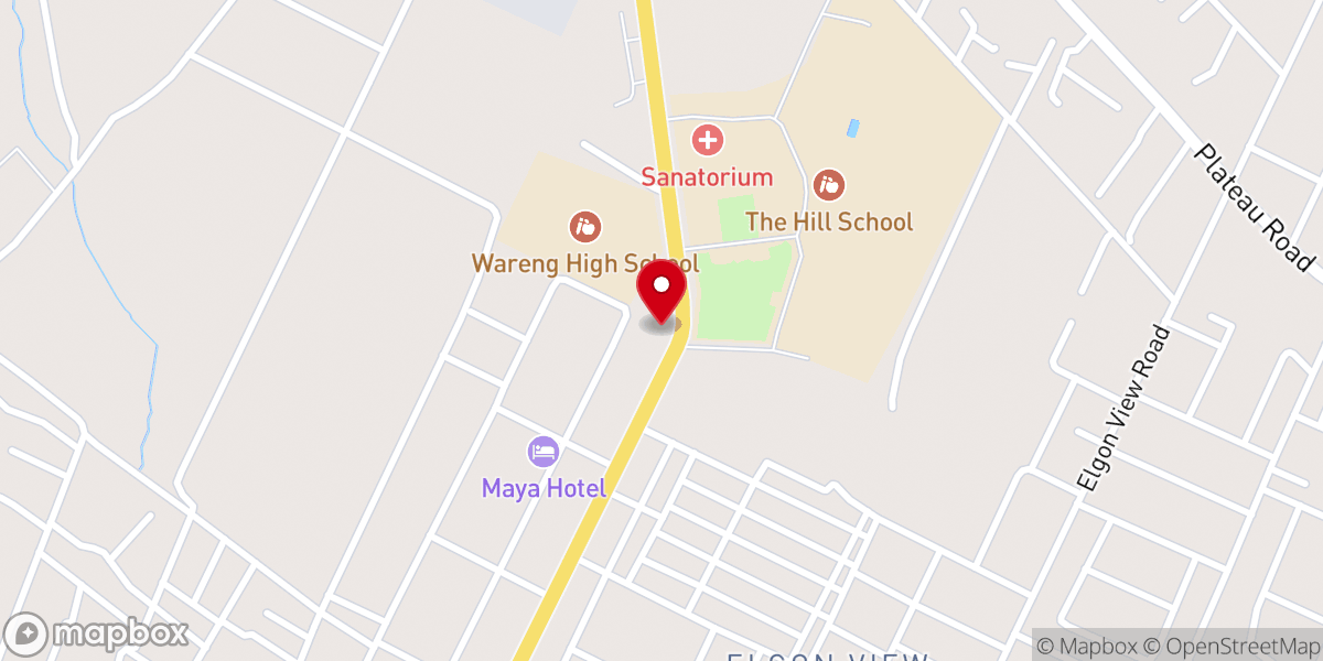 Map showing location of Pioneer Community Church